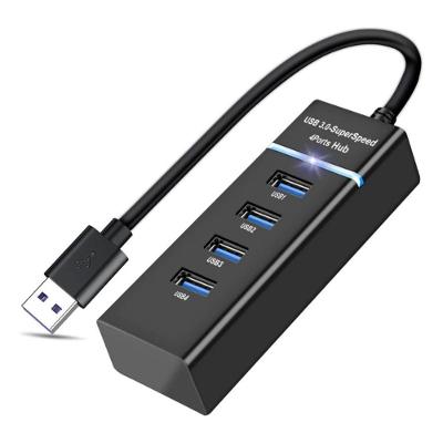Hub USB 3.0 UH-30A 4 Portas Alta Velocidade 5Gbps Preto e Branco OEM