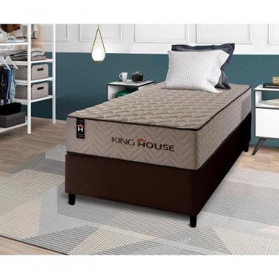 Cama Box Espuma San Diego Solteirão 96x203 Marrom King House
