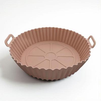 Forma de Silicone Antiaderente Reutilizável Draik para Airfryer 16X4,5CM Marrom
