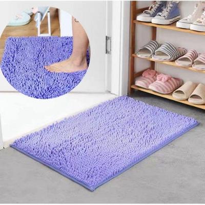 Kit Tapete Antiderrapante Soft em 100% Poliéster 60CM X 40CM 2 Peças Roxo OEM