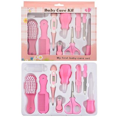 Kit Higiene para Bebê Recém Nascido Essencial com Bolsa 13 Peças Azul e Rosa OEM