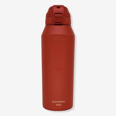 Garrafa Térmica Vita Pegasus 1L Dusky Vine em Aço Inox com Parede Dupla Vermelho Zonacriativa