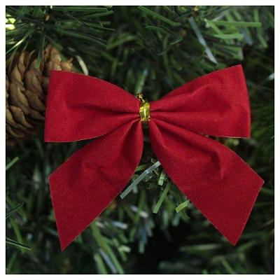 Enfeite de Árvore de Natal Laço Vermelho 7CM 150 Unidades para Decoração Natalina Vermelho Outras
