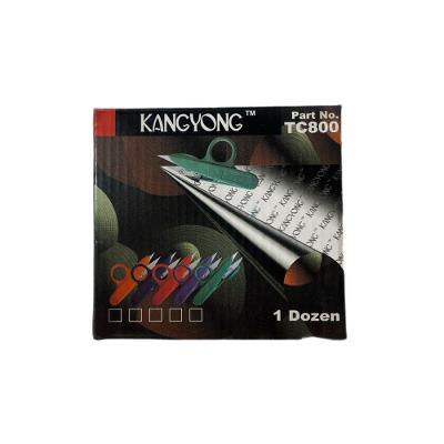 Tesoura de Arremate Tecelão Corpo Plástico e Lâminas em Aço Colorida Kit 12 Unidades OEM