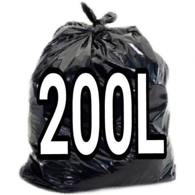 Saco para Lixo 200 Litros Preto Reforçado 90X110CM 100 Unidades Uso Comercial Higipack