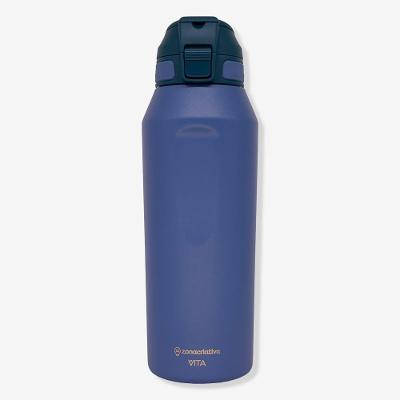 Garrafa Térmica Vita Pegasus 1L Blue Ember em Aço Inoxidável com Parede Dupla Zonacriativa