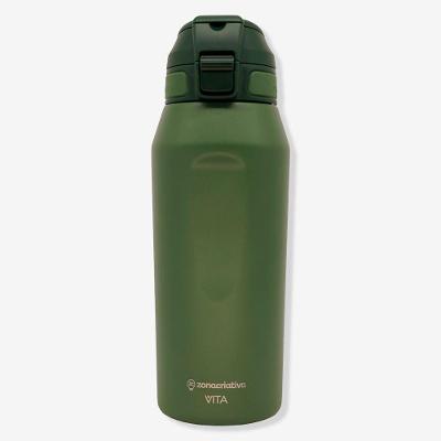 Garrafa Térmica Vita Pegasus Army 750ML em Aço Inoxidável com Parede Dupla Vermelho Zonacriativa