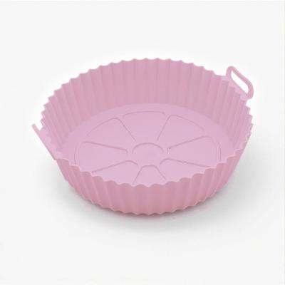 Forma de Silicone Antiaderente Reutilizável Draik para Airfryer 16X4,5CM Rosa