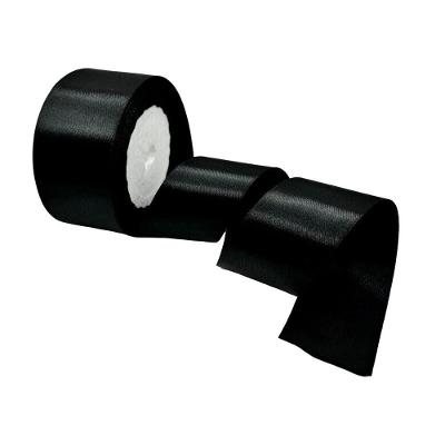 Fita de Cetim Nº 9 38mm Cetim 23m Preto 1 Rolo OEM