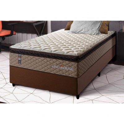 Cama Box Espuma Atlanta Solteirão 96x203 Marrom King House