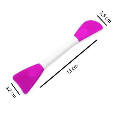 Espátulas Duplas de Silicone para Máscara e Maquiagem Aplicação Uniforme Rosa Kit 12 OEM