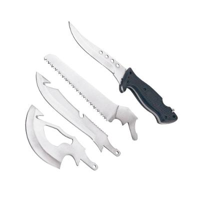 Faca multi-lâmina Multi-blade 4 Lâminas com Cabo Emborrachado Texturizado Antiderrapante Multi