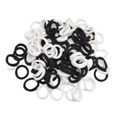 Kit Xuxinha de Cabelo 180 Unidades Infantil e Adulto com Elástico de Meia Preto e Branco OEM