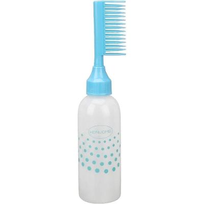 Garrafa Aplicadora Mrcc.hair 2 em 1 para Xampu e Tintura com Pente Borrifador Azul OEM