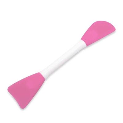Espátulas Duplas de Silicone para Maquiagem e Skincare Aplicação de Máscara Facial Rosa OEM
