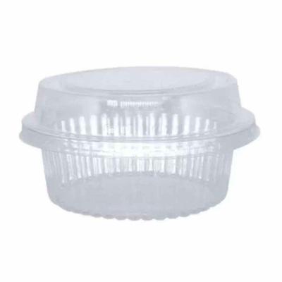 Embalagem Redonda para Alimentos G-640 170ML com Tampa de Vedação Segura Transparente Galvanotek
