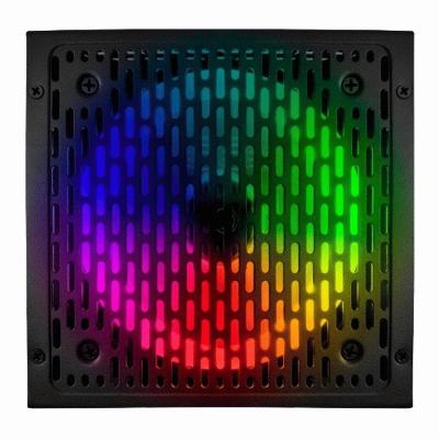 Fonte ATX BRX RAINBOW RGB 650W 80 Plus Bivolt Automática com Ventoinha 120MM RGB BR-X
