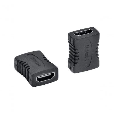 Emenda Hdmi A2hf Fêmea para Estender Cabo com Revestimento Pvc Preto Vinik
