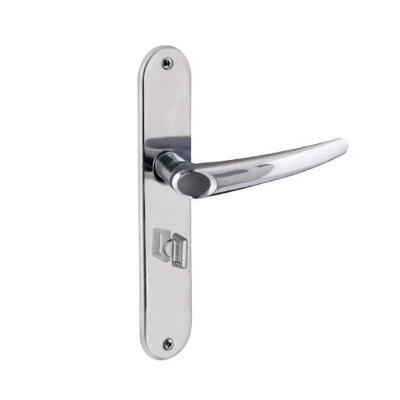 Fechadura Mecânica de Embutir WC Joy F-2800-46 IP para Banheiro em Porta de Madeira Inox Prata