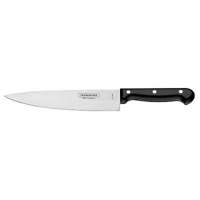 Faca Ultracorte em Aço Inox 7" com Cabo Antimicrobiano Preto Tramontina