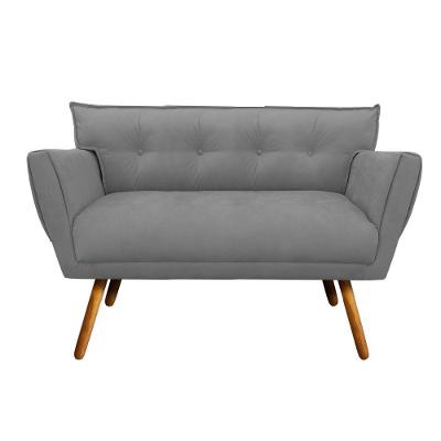 Sofá Namoradeira Anitta Suede Grafite