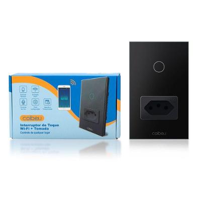 Interruptor Inteligente Wi-Fi Touch 1 Botão +Tom Automação de Iluminação Compatível com Alexa