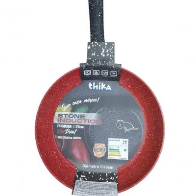 Frigideira Red Point Stone Induction Antiaderente Alumínio 26CM para Fogão Gás Elétrico Indução