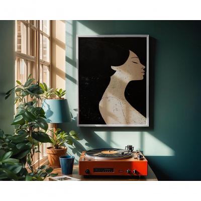 Quadro Decorativo Essência Serena Retangular 50 X 70 Amadeirado