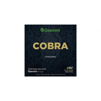 Encordoamento para Cavaquinho Série Cobra GESCP Aço Tensão Pesada Prata Giannini