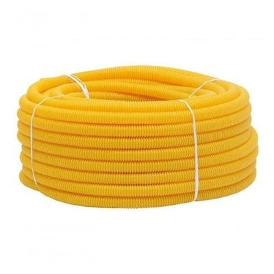 Eletroduto Corrugado 1 Polegada Rolo 50M Alta Resistência e Flexibilidade Amarelo Higipack