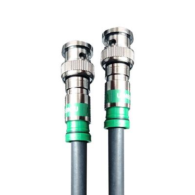 Cabo Sdi Broadcast De 6gb Com Conectores Bnc Rg6 Da Kramer A Prova D’água De 10 Metros