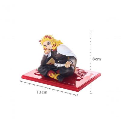 Figura de Coleção Megahouse Kyojuro Rengoku Demon Slayer Kimetsu no Yaiba em PVC 8CM para Exposição