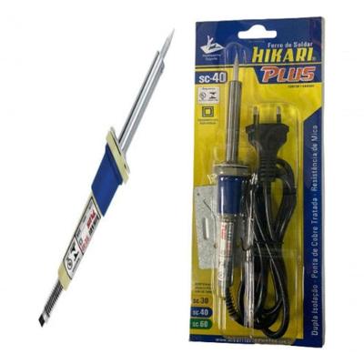 Ferro de Soldar Hikari Plus SC-40 34W 410ºC Tipo Lápis 110V Higipack