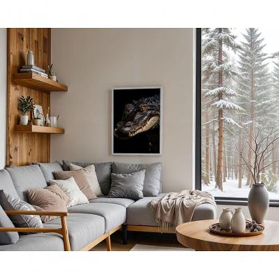 Quadro Decorativo Fúria das Águas Retangular 50x70CM Madeira