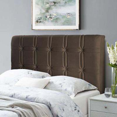 Cabeceira Cama Box Casal 140cm Suede Velut Marrom - King House
