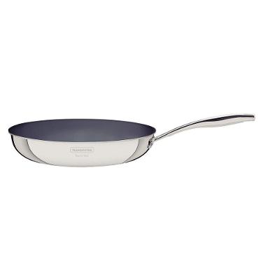 Frigideira Grano em Aço Inox Grafite 30CM com Revestimento Interno Cerâmico