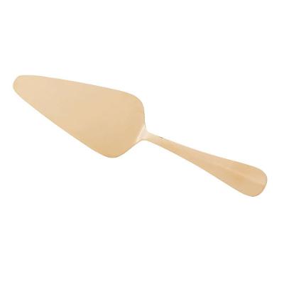 Espátula para Bolo em Aço Inoxidável Dourado 25CM para Cortar e Servir Sobremesas Lyor