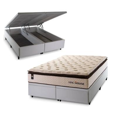 Cama Box Baú Quartzo com Molas Ensacadas 193x203 King House