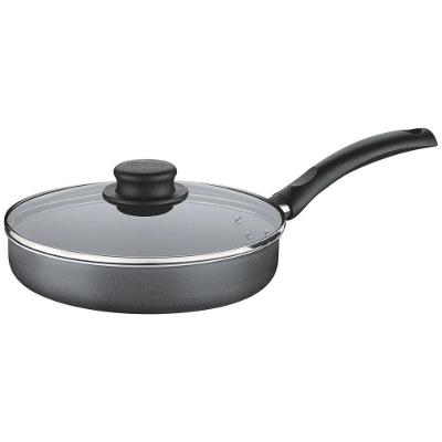Frigideira Turim Reta Cinza em Alumínio Antiaderente 22CM 1,7L