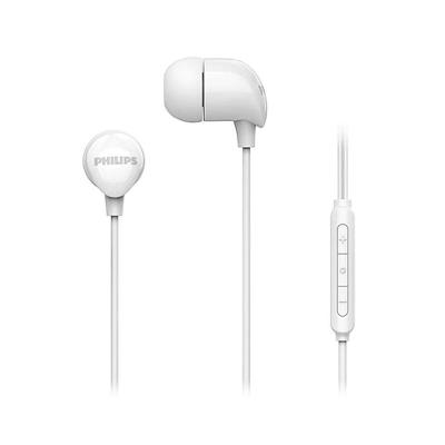 Fones de Ouvido intra-auriculares com Fio Philips TAE2146WT-00 com Microfone e Controle de Volume