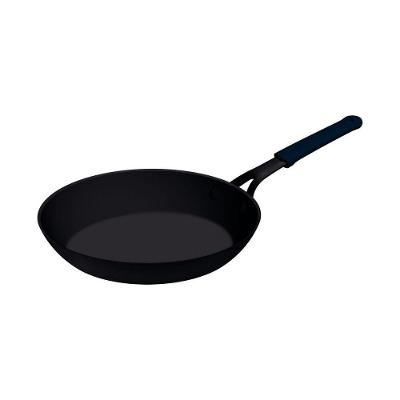 Frigideira Profissional em Ferro Fundido 24CM 1,3L sem Revestimento para Cozimento Uniforme