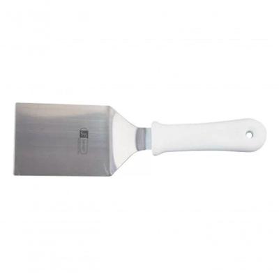 Espátula Curva James F em Aço Inox com Formato Ergonômico para Virar Alimentos em Frigideiras