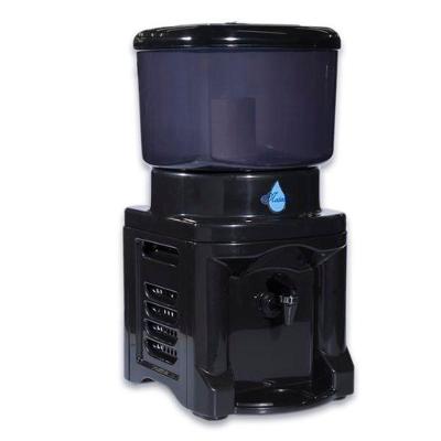 Filtro de Água 8 e 6L Tripla Ação com Cuba de Cerâmica e Acrílico para Cozinha Preto OEM