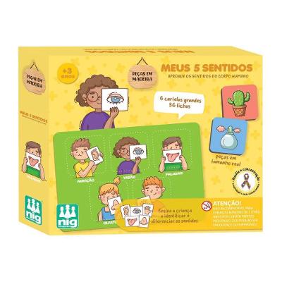 Jogo Pedagógico Meus 5 Sentidos Educativo para Crianças com TEA e TDAH Nig Brinquedos