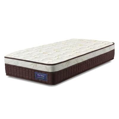 Colchão Solteiro Molas Superlastic Euro Pillow Start 88x188x24cm Apolo Bege / Marrom