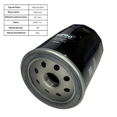 Filtro de Óleo Lubrificante para Motor Modelo 5984044 Compatível com Linha Leve Turbo