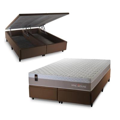 Cama Box Baú Sheffield C/ Molas Ensacadas 193x203 King House