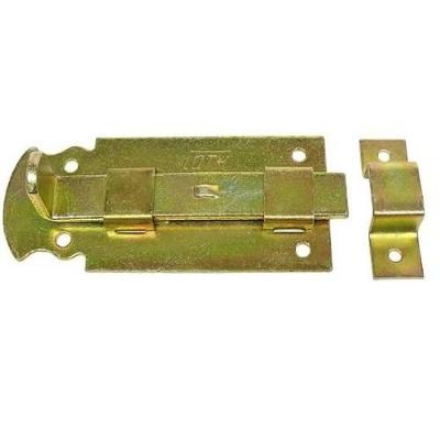 Ferrolho Fio Chato 3,0'' Bicromatizado com Fácil Instalação e Alta Qualidade Dourado Loth Universo