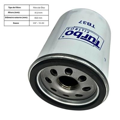 Filtro Óleo Lubrificante para Motor Modelo 86546623 Compatível com Linha Leve Turbo