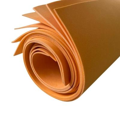Placa de EVA Dubflex Atóxica 40cm X 60cm Espessura 1 e 5mm Kit com 10 Unidades Laranja
